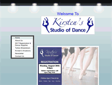 Tablet Screenshot of kirstensdance.com